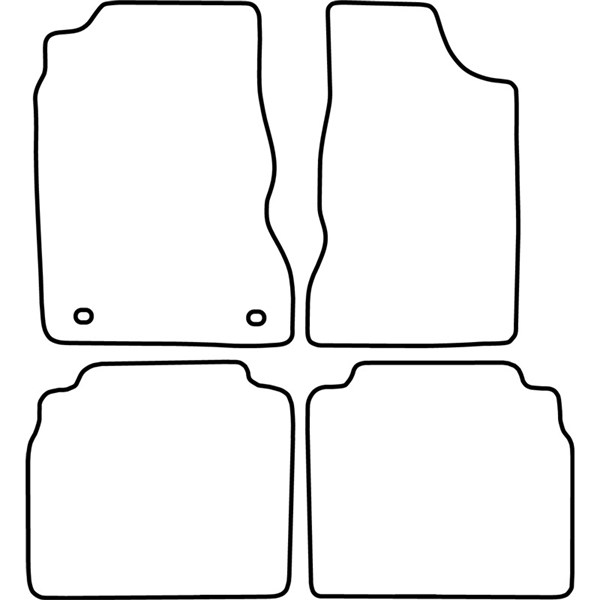 Textilmatta, kupé, Fram och bak Autostyle TM CH505 AutoStyle