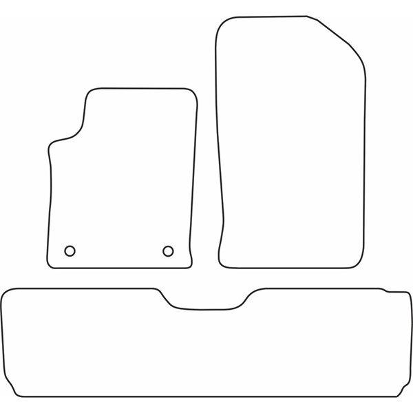 Textilmatta, kupé, Fram och bak Autostyle TM CI511 AutoStyle