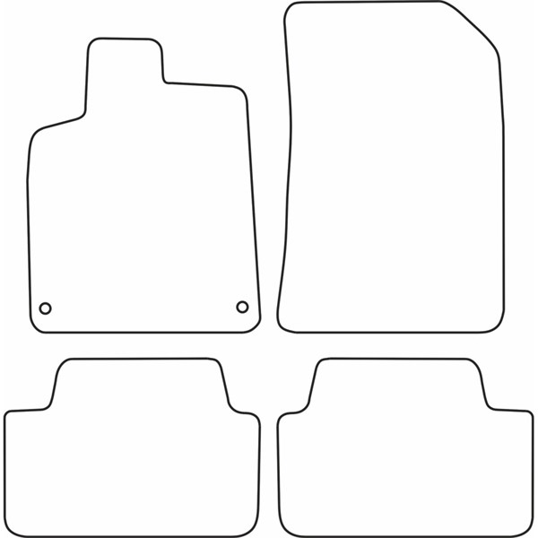 Textilmatta, kupé, Fram och bak Autostyle TM CI513 AutoStyle