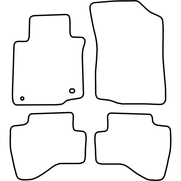Textilmatta, kupé, Fram och bak Autostyle TM CI517 AutoStyle