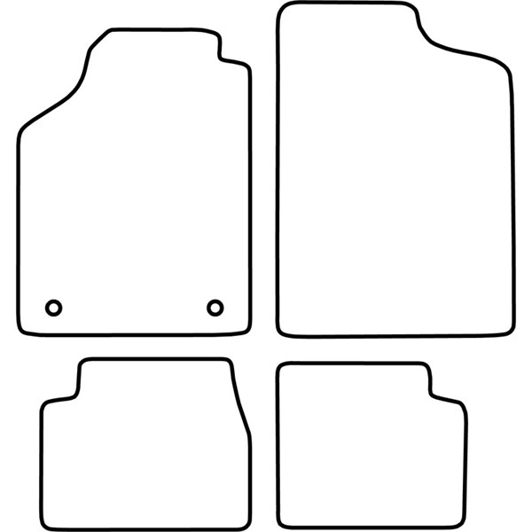Textilmatta, kupé, Fram och bak Autostyle TM DA502 AutoStyle