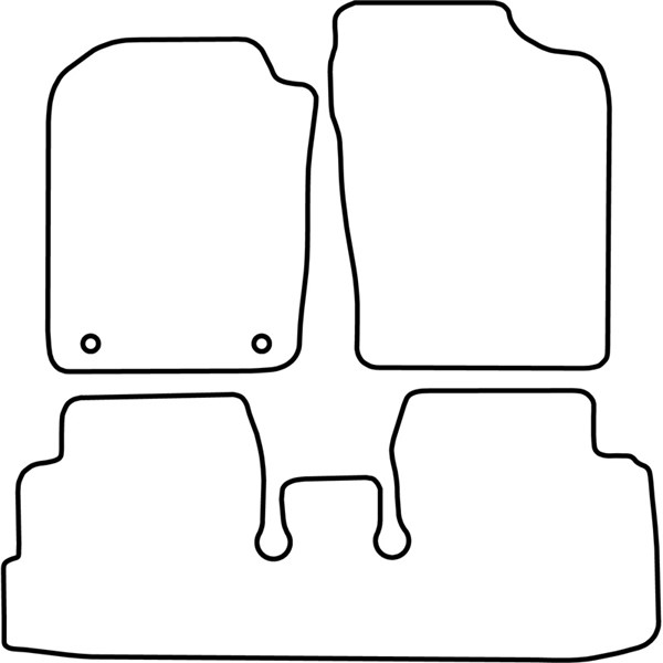 Textilmatta, kupé, Fram och bak Autostyle TM DA519 AutoStyle