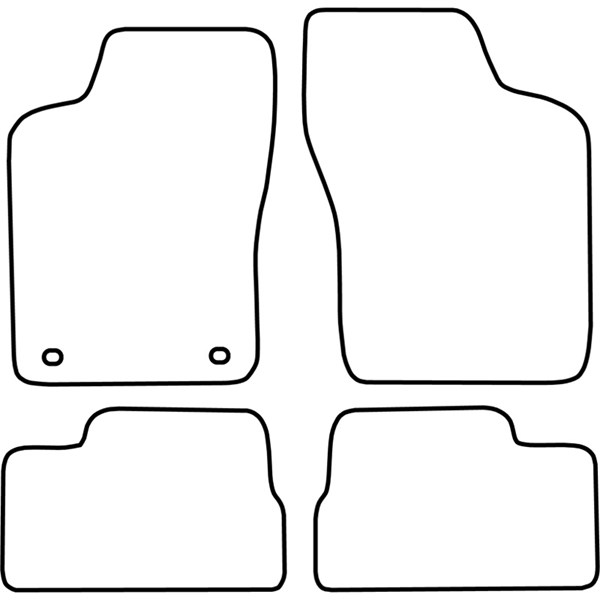 Textilmatta, kupé, Fram och bak Autostyle TM DW501 AutoStyle