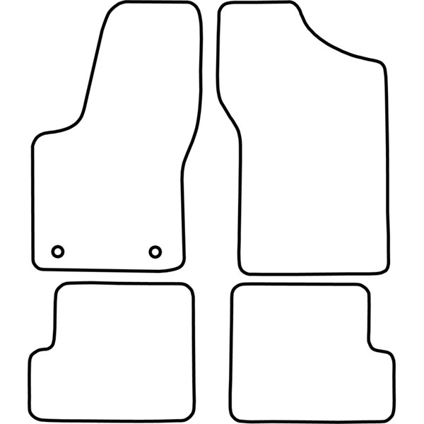 Textilmatta, kupé, Fram och bak Autostyle TM FI512 AutoStyle
