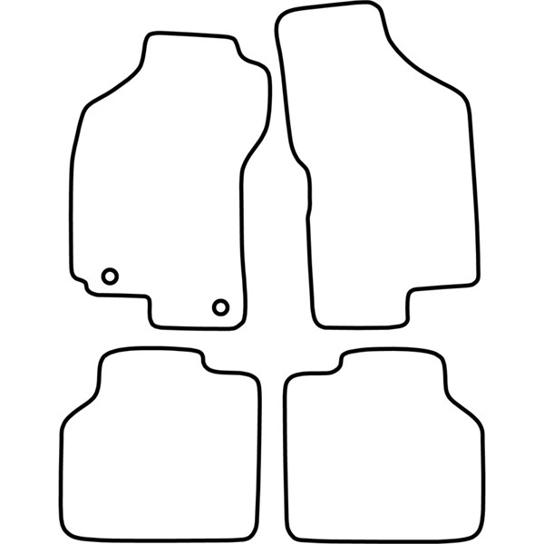 Textilmatta, kupé, Fram och bak Autostyle TM FI516 AutoStyle