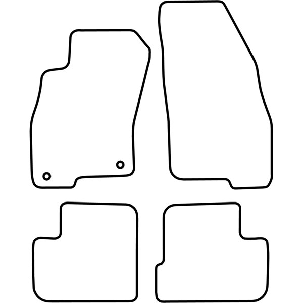 Textilmatta, kupé, Fram och bak Autostyle TM FI523 AutoStyle
