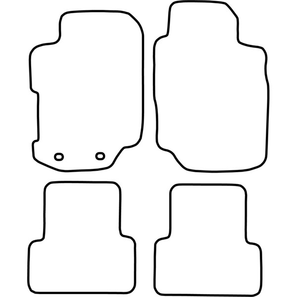 Textilmatta, kupé, Fram och bak Autostyle TM FO514 AutoStyle