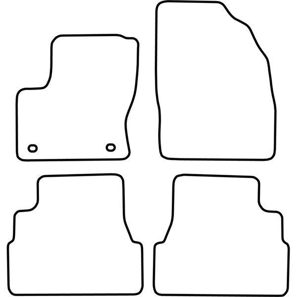 Textilmatta, kupé, Fram och bak Autostyle TM FO528 AutoStyle