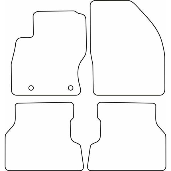 Textilmatta, kupé, Fram och bak Autostyle TM FO531 AutoStyle Textilmatta, kupé, Fram och bak Autostyle TM FO531 AutoStyle