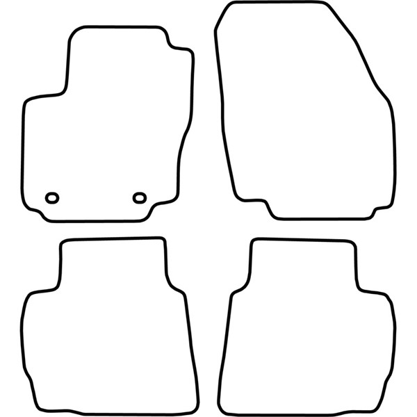 Textilmatta, kupé, Fram och bak Autostyle TM FO537 AutoStyle