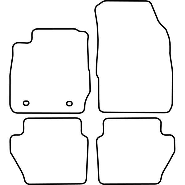 Textilmatta, kupé, Fram och bak Autostyle TM FO540 AutoStyle Textilmatta, kupé, Fram och bak Autostyle TM FO540 AutoStyle