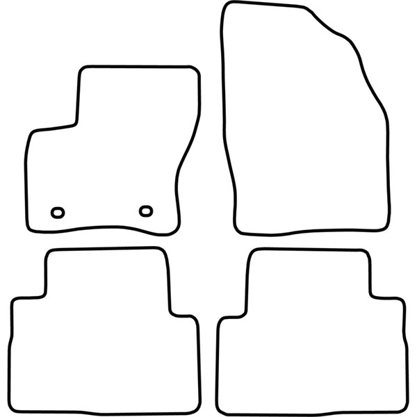 Textilmatta, kupé, Fram och bak Autostyle TM FO541 AutoStyle Textilmatta, kupé, Fram och bak Autostyle TM FO541 AutoStyle