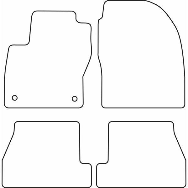 Textilmatta, kupé, Fram och bak Autostyle TM FO542 AutoStyle Textilmatta, kupé, Fram och bak Autostyle TM FO542 AutoStyle