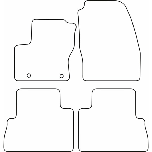Textilmatta, kupé, Fram och bak Autostyle TM FO543 AutoStyle Textilmatta, kupé, Fram och bak Autostyle TM FO543 AutoStyle