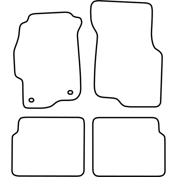 Textilmatta, kupé, Fram och bak Autostyle TM HO516 AutoStyle