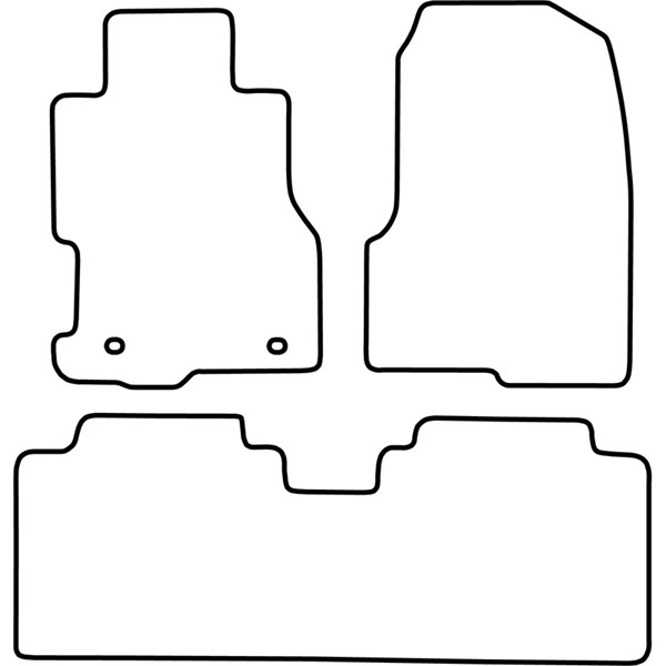 Textilmatta, kupé, Fram och bak Autostyle TM HO532 AutoStyle