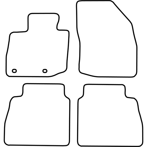 Textilmatta, kupé, Fram och bak Autostyle TM HO534 AutoStyle