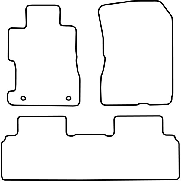 Textilmatta, kupé, Fram och bak Autostyle TM HO535 AutoStyle