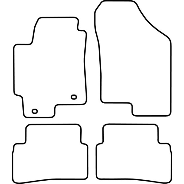 Textilmatta, kupé, Fram och bak Autostyle TM HY514 AutoStyle