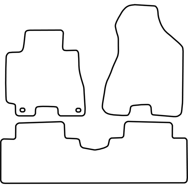 Textilmatta, kupé, Fram och bak Autostyle TM HY522 AutoStyle