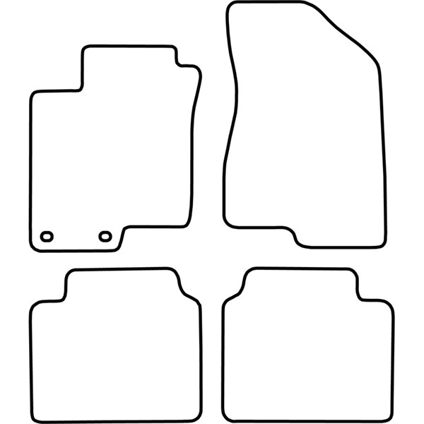 Textilmatta, kupé, Fram och bak Autostyle TM HY524 AutoStyle Textilmatta, kupé, Fram och bak Autostyle TM HY524 AutoStyle