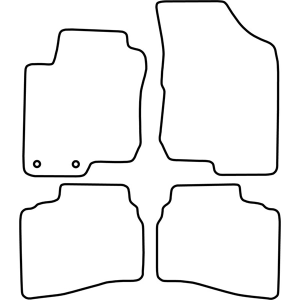 Textilmatta, kupé, Fram och bak Autostyle TM HY531 AutoStyle