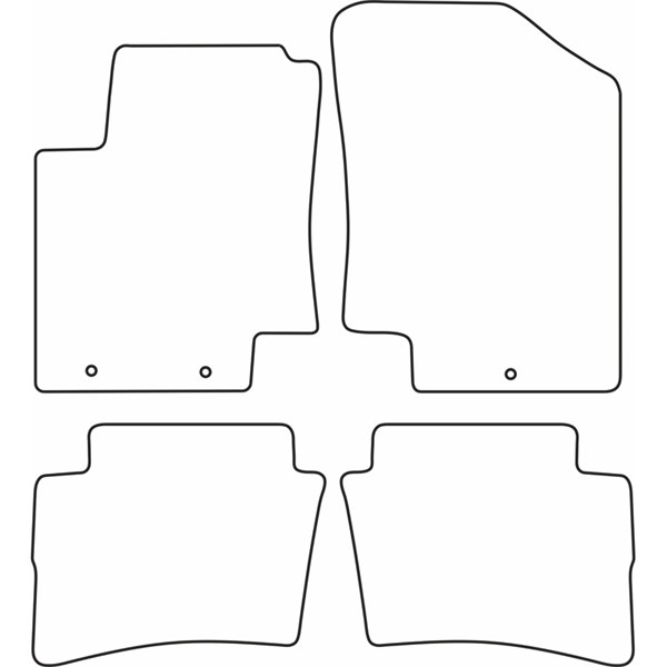 Textilmatta, kupé, Fram och bak Autostyle TM HY532 AutoStyle Textilmatta, kupé, Fram och bak Autostyle TM HY532 AutoStyle