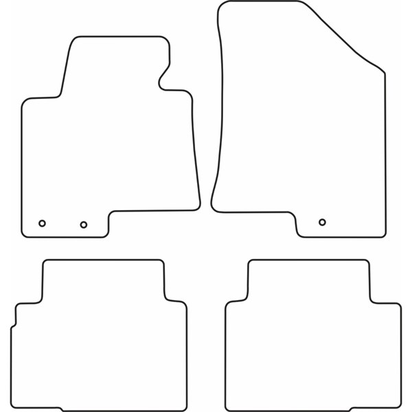 Textilmatta, kupé, Fram och bak Autostyle TM HY535 AutoStyle Textilmatta, kupé, Fram och bak Autostyle TM HY535 AutoStyle