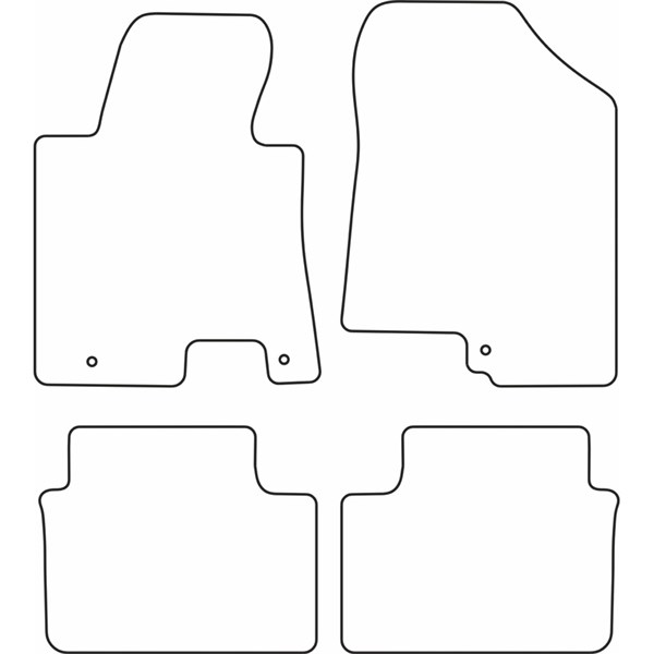 Textilmatta, kupé, Fram och bak Autostyle TM HY539 AutoStyle Textilmatta, kupé, Fram och bak Autostyle TM HY539 AutoStyle