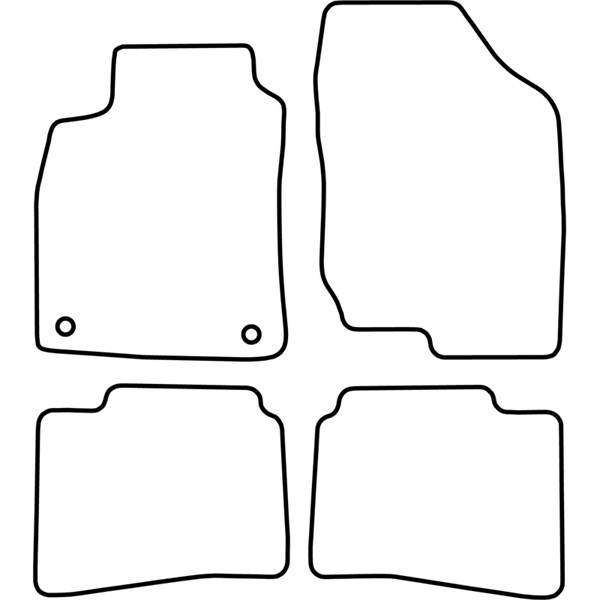 Textilmatta, kupé, Fram och bak Autostyle TM KI517 AutoStyle Textilmatta, kupé, Fram och bak Autostyle TM KI517 AutoStyle