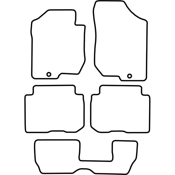 Textilmatta, kupé, Fram och bak Autostyle TM KI521 AutoStyle Textilmatta, kupé, Fram och bak Autostyle TM KI521 AutoStyle