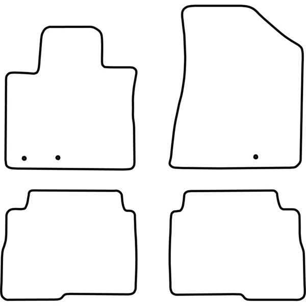 Textilmatta, kupé, Fram och bak Autostyle TM KI525 AutoStyle