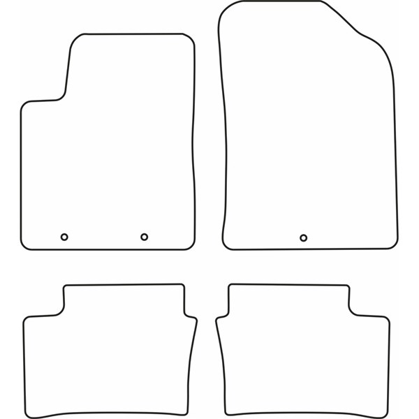 Textilmatta, kupé, Fram och bak Autostyle TM KI526 AutoStyle Textilmatta, kupé, Fram och bak Autostyle TM KI526 AutoStyle