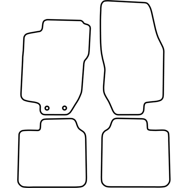 Textilmatta, kupé, Fram och bak Autostyle TM LN507 AutoStyle