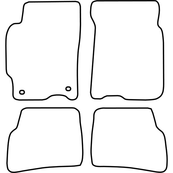 Textilmatta, kupé, Fram och bak Autostyle TM MA509 AutoStyle
