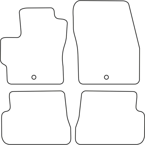 Textilmatta, kupé, Fram och bak Autostyle TM MA520 AutoStyle