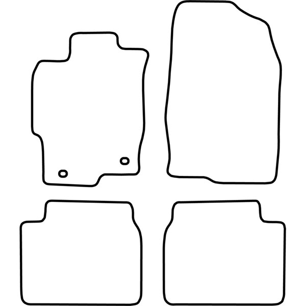 Textilmatta, kupé, Fram och bak Autostyle TM MA525 AutoStyle