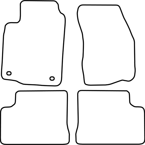 Textilmatta, kupé, Fram och bak Autostyle TM MT506 AutoStyle