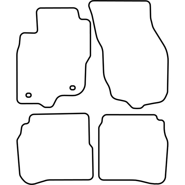 Textilmatta, kupé, Fram och bak Autostyle TM MT507 AutoStyle