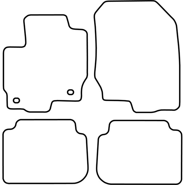 Textilmatta, kupé, Fram och bak Autostyle TM MT516 AutoStyle