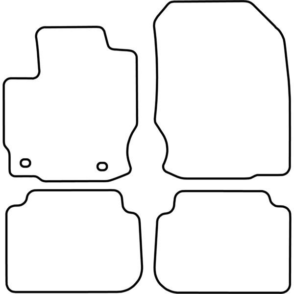 Textilmatta, kupé, Fram och bak Autostyle TM MT519 AutoStyle