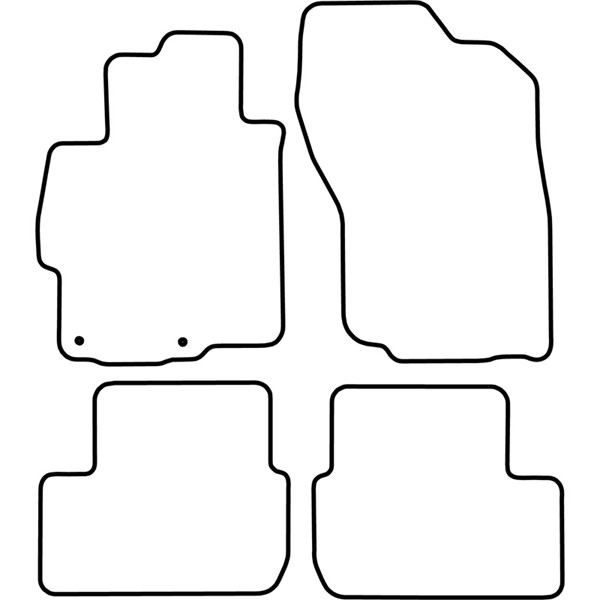Textilmatta, kupé, Fram och bak Autostyle TM MT523 AutoStyle