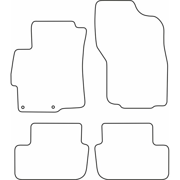Textilmatta, kupé, Fram och bak Autostyle TM MT523 AutoStyle