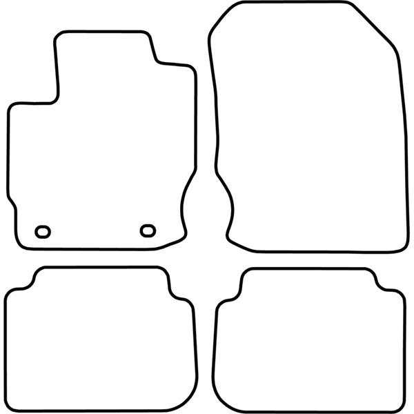 Textilmatta, kupé, Fram och bak Autostyle TM MT525 AutoStyle