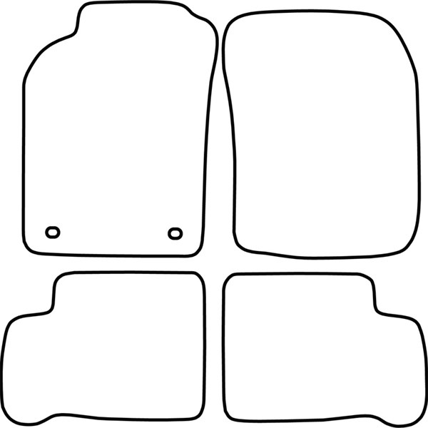 Textilmatta, kupé, Fram och bak Autostyle TM NI502 AutoStyle Textilmatta, kupé, Fram och bak Autostyle TM NI502 AutoStyle