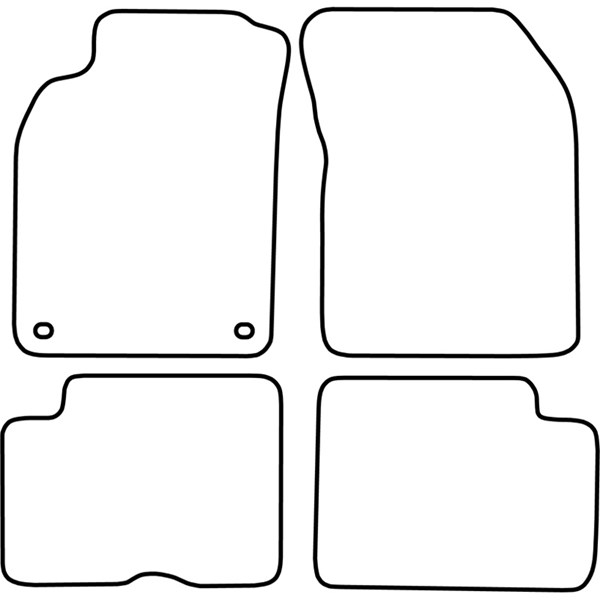 Textilmatta, kupé, Fram och bak Autostyle TM NI507 AutoStyle Textilmatta, kupé, Fram och bak Autostyle TM NI507 AutoStyle