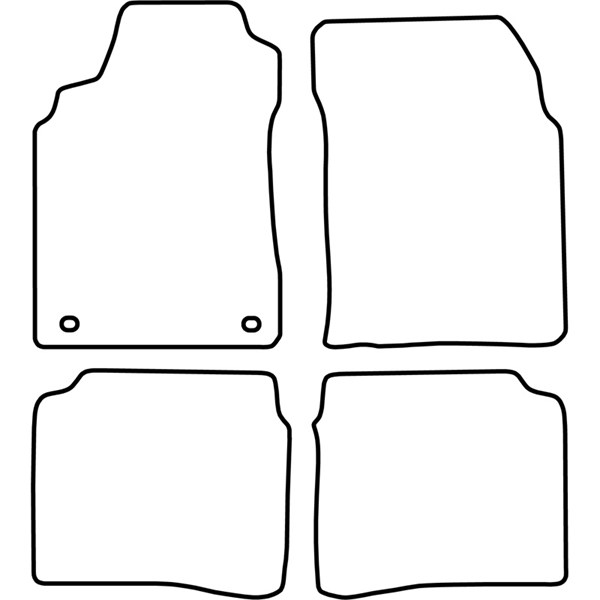 Textilmatta, kupé, Fram och bak Autostyle TM NI510 AutoStyle Textilmatta, kupé, Fram och bak Autostyle TM NI510 AutoStyle