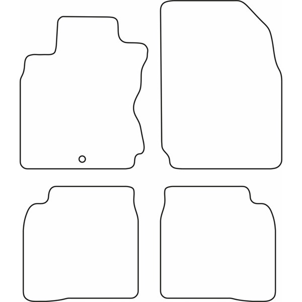 Textilmatta, kupé, Fram och bak Autostyle TM NI520 AutoStyle