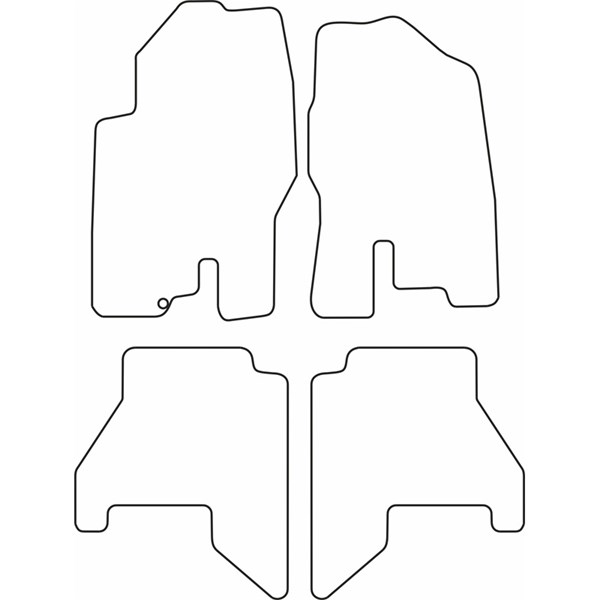 Textilmatta, kupé, Fram och bak Autostyle TM NI525 AutoStyle Textilmatta, kupé, Fram och bak Autostyle TM NI525 AutoStyle