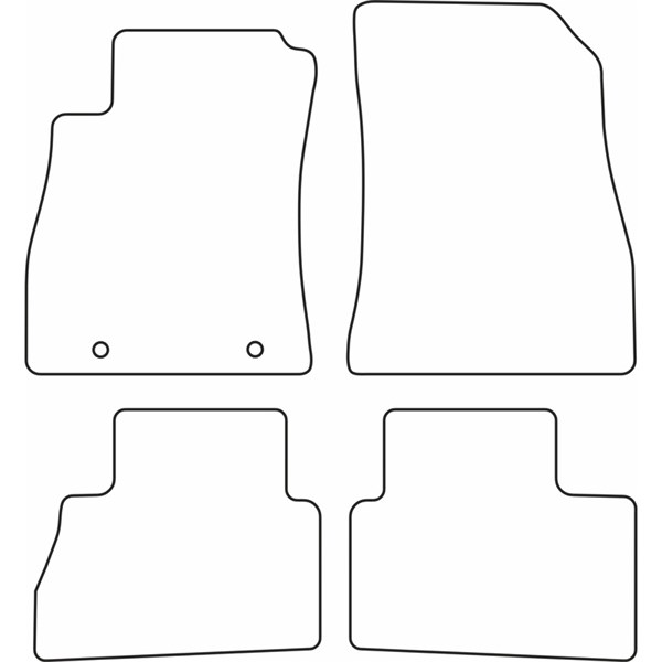 Textilmatta, kupé, Fram och bak Autostyle TM NI527 AutoStyle